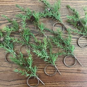 (8) Hearth & Hand by Magnolia Napkin Rings Christmas